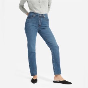 Everlane High Rise Slim Straight Jean